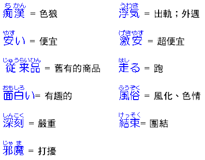 日本漢字 永漢日語